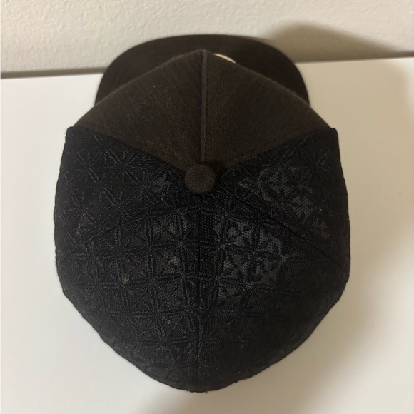 New Era Oakland A’s 59FIFTY Fitted Hat Black Mesh Panels Size 7 3/8 - Picture 4 of 12